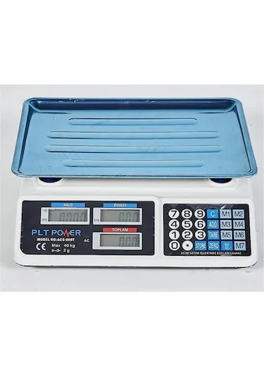 40 KG'LIK ELEKTRİKLİ TERAZİ ŞARZ EDİLEBİLİR
