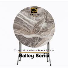 80'LİK TAŞ DESEN KATLANIR SUNTALEM MASA